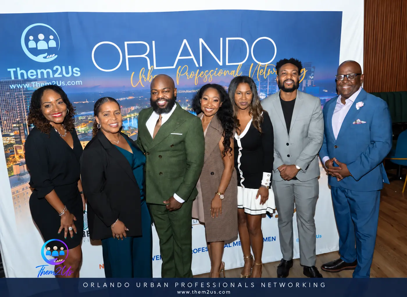 Guests and speakers at Them2Us Urban Professionals Networking, Orlando, October 8, 2026