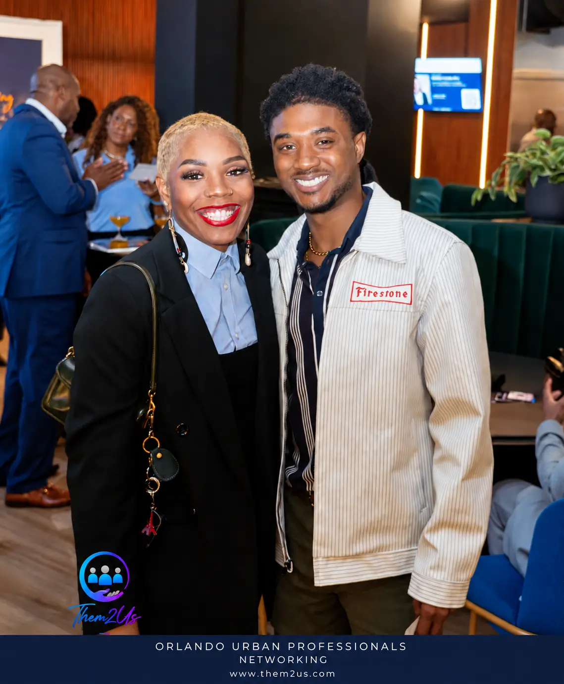 Guests at Allure Lounge, Them2Us Urban Professionals Networking, Orlando, October 8, 2026