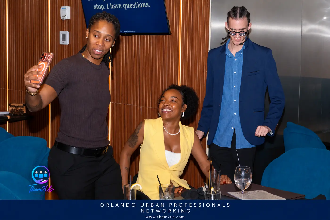 Attendees networking, Them2Us Urban Professionals Networking, Orlando, October 8, 2026