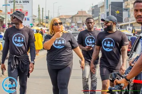 Them2Us team on the ground in Ghana