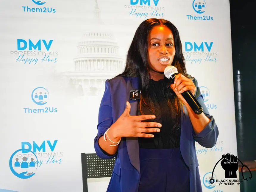 Speaker at the Them2Us DMV Professionals Happy Hour
